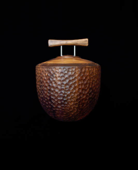 PREMIUM LIMITED EDITION Handcrafted Acorn Wooden Container with Lid – Artisanal Design (Approx. 6.5” x 5”)