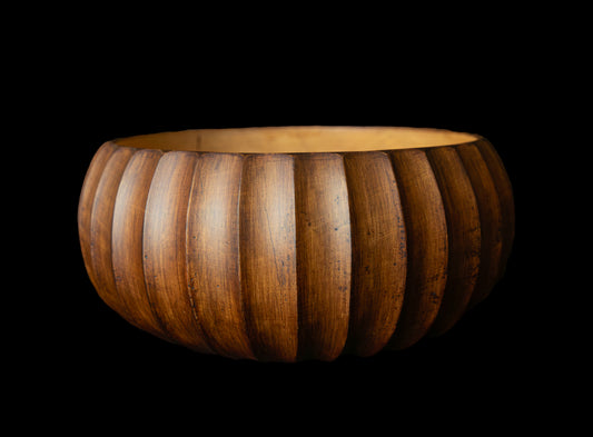 PREMIUM LIMITED EDITION Handcrafted Wooden Serving Bowl – Artisanal Design (Approx. 20 cm x 8 cm)