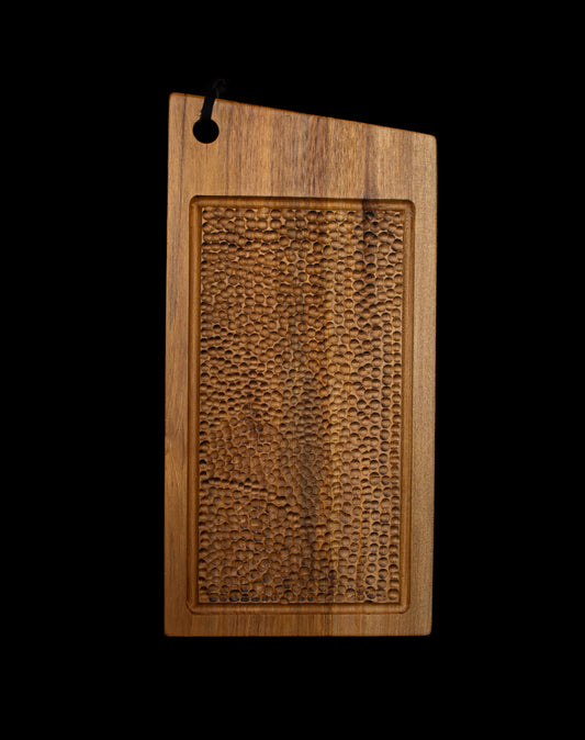 PREMIUM LIMITED EDITION Olivewood-carving-serving-board-textured-center-47x23x1-cm