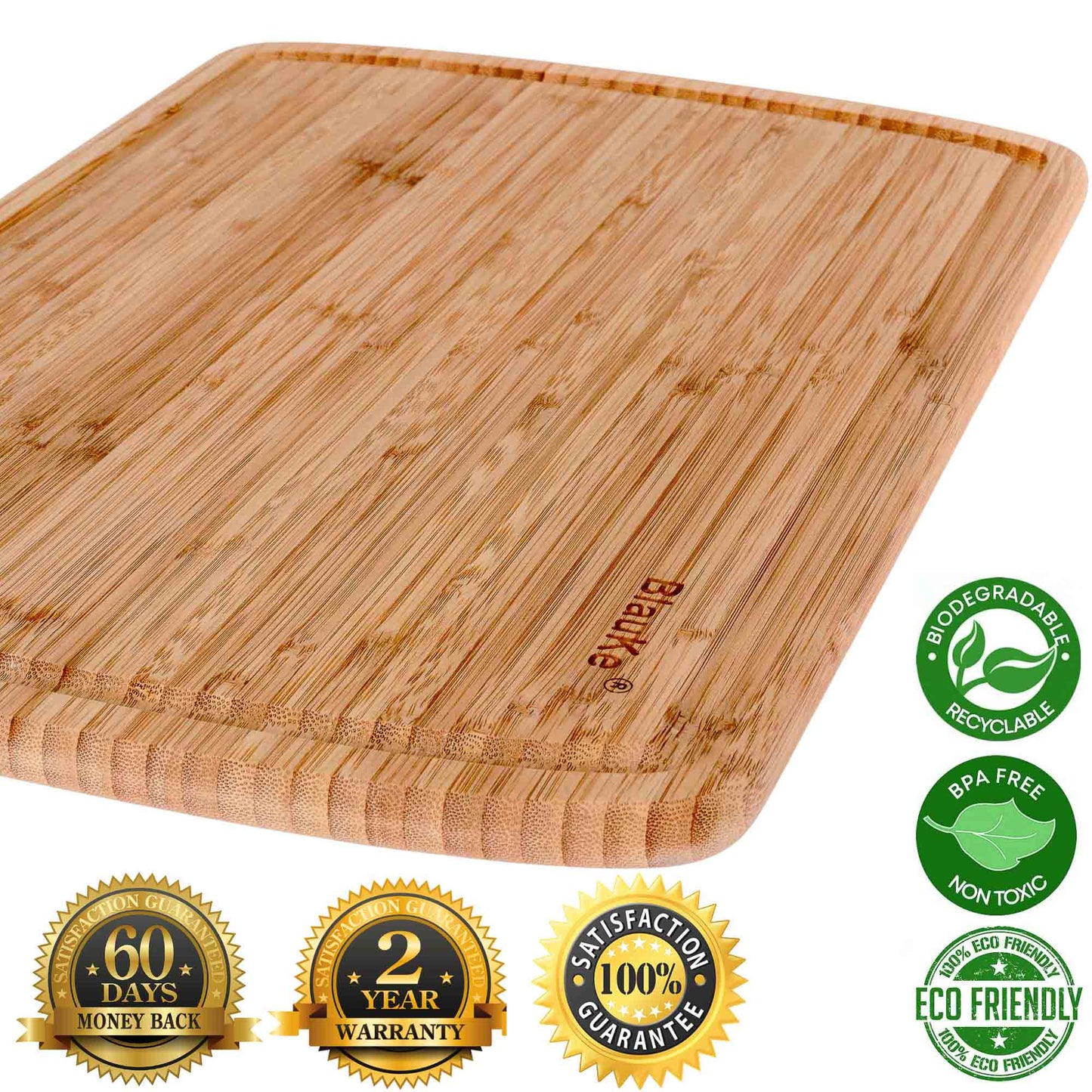 Extra Large Wood Cutting Board with Juice Groove - 18x12 inch